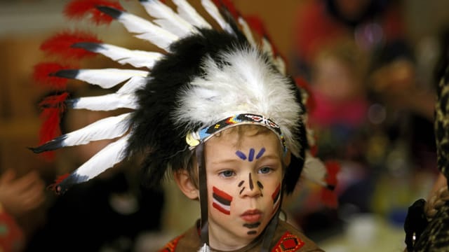 Der Schreck aller Cowboys: Häuptlinge an Fasching