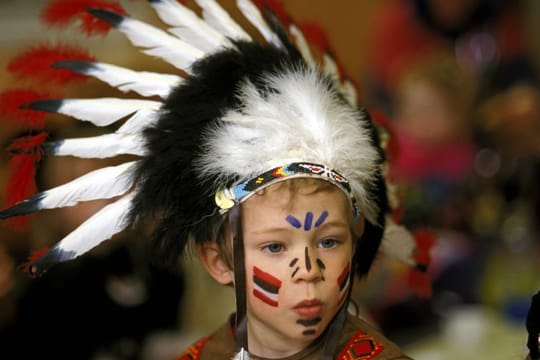 Der Schreck aller Cowboys: Häuptlinge an Fasching