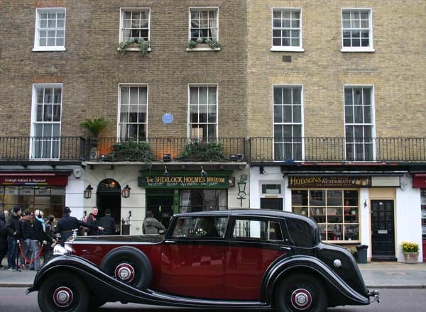 Berühmte Adresse: In 221B Baker Street steht das fiktive Haus von Sherlock Holmes.