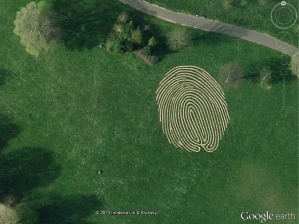"Fingerlabyrinth" im Hove Park von Brighton and Hove