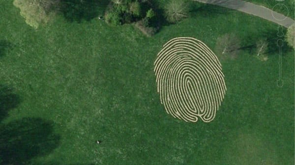 "Fingerlabyrinth" im Hove Park von Brighton and Hove