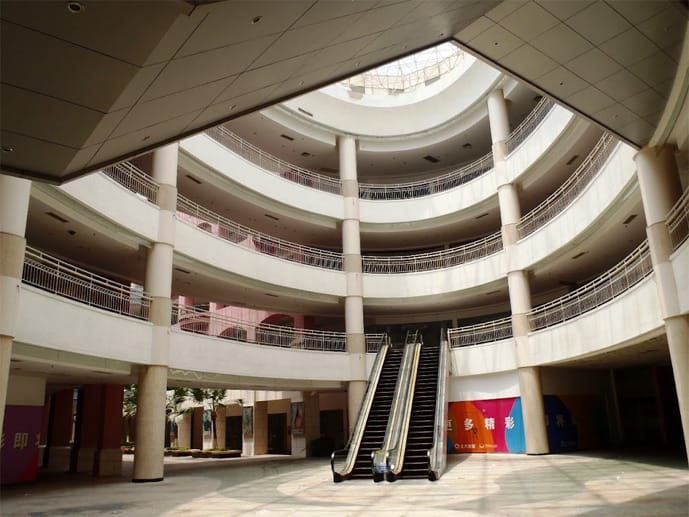 Die "New South China Mall" im südchinesischen Dongguan Die "New South China Mall" im südchinesischen Dongguan
