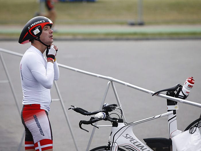 Nach dem Schwimmen ging es weiter mit der zweiten Disziplin: dem Radfahren.