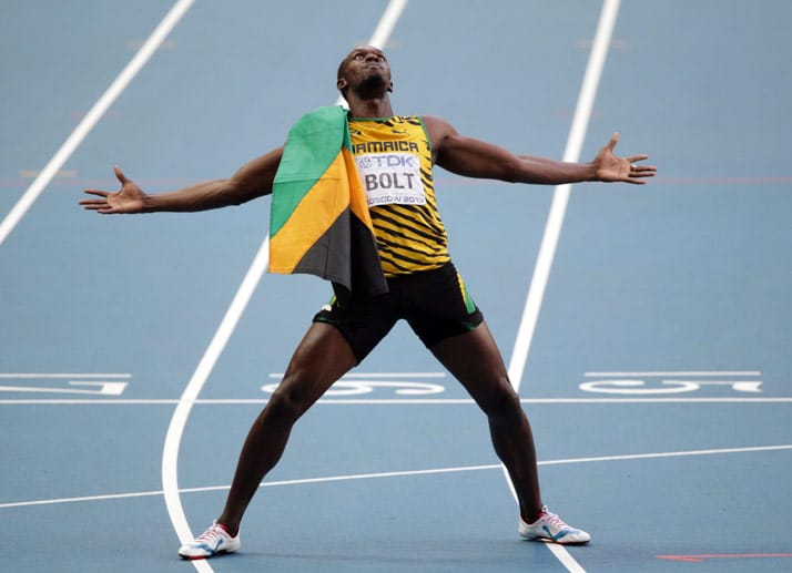 TOP: Eigentlich müsste man bei Usain Bolt gleich dreimal von Top sprechen. Der jamaikanische Superstar rennt über 100, 200 und mit der Staffel über 4x100 Meter zum Titel. Mit seiner insgesamt achten Goldmedaille macht sich Bolt zum besten WM-Starter überhaupt.