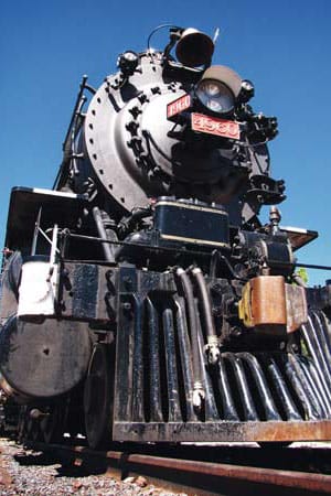 Während sich das Eisenbahnnetz in Nordamerika rasant entwickelte, wurden auch die Lokomotiven größer und schneller.