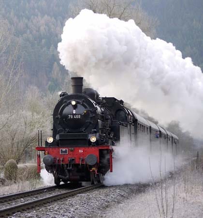 Die "78 468" aus Oberhausen ist eine preußische "T 18". Diese Tenderlokomotiven wurden zwischen 1912 und 1927 produziert.