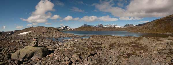 Wandern in Norwegen: Nationalpark Jotunheimen.