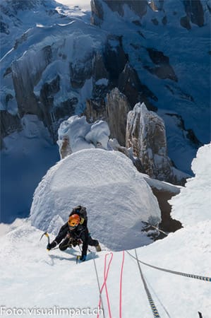 Besteigung des des Cerro Torre im Winter.
