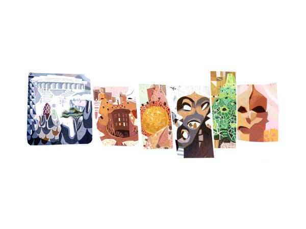 Google Doole für Antoni Gaudi
