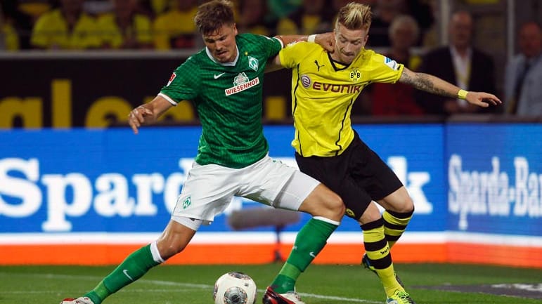 Borussia Dortmund und Werder Bremen eröffnen den 3. Bundesliga-Spieltag. Rein tabellarisch ist das Duell ein echtes Topspiel, denn der Spitzenreiter empfängt den Tabellenfünften. Während des Spiels wird dann aber recht schnell klar, dass Werder den BVB nicht wirklich fordern kann.