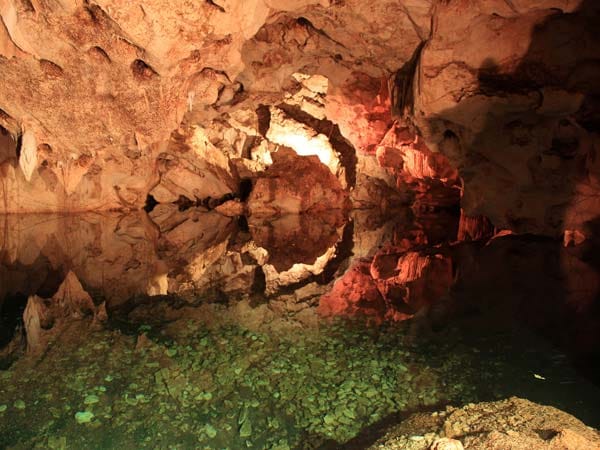 Die "Green Grotto Caves" sind ein beeindruckendes Höhlensystem. Außerdem waren sie Drehort für den Bond-Streifen "Leben und sterben lassen", mittlerweile mit Roger Moore als James Bond.