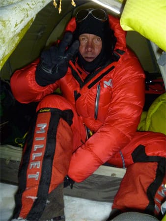 Andreas Friedrich vor der Besteigung des Manaslu-Gipfel.