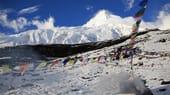 Base-Camp am Manaslu im Himalaya.