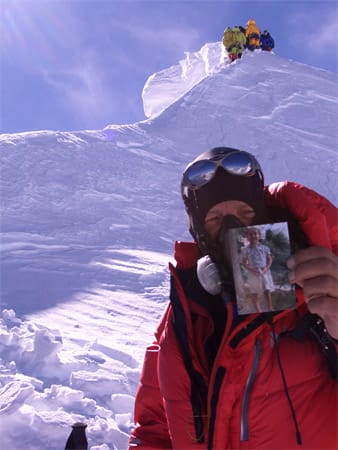 Andreas Friedrich auf dem Manaslu-Summitplateau am 30.12.2012.