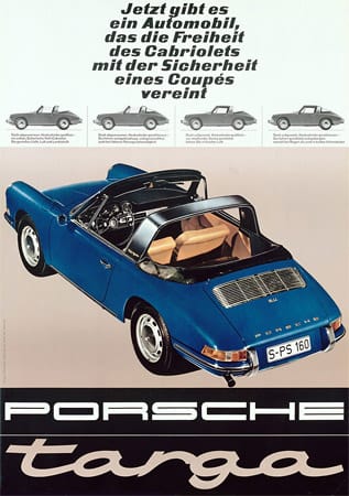 Neuheit von 1967 - der Elfer als "Targa". 1982 gab es den Porsche 911 dann erstmals als Cabrio.