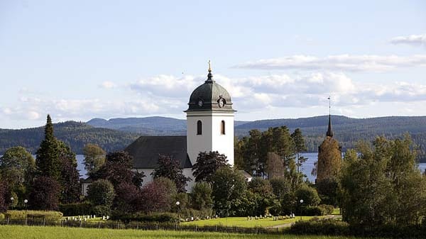 Kirche auf dem Pilgerweg St. Olavsleden.