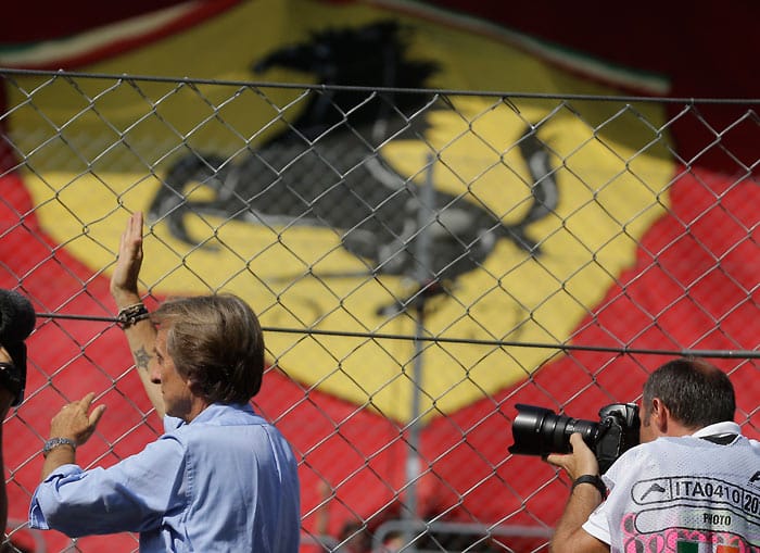 Heimspiel beim GP von Italien für Ferrari und Scuderia-Boss Luca di Montezemolo (li.).
