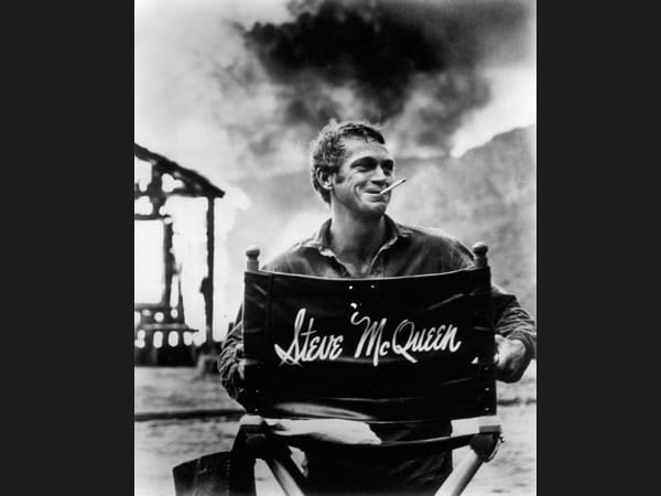 Hier entspannt sich McQueen am Set des Film "Nevada Smith".