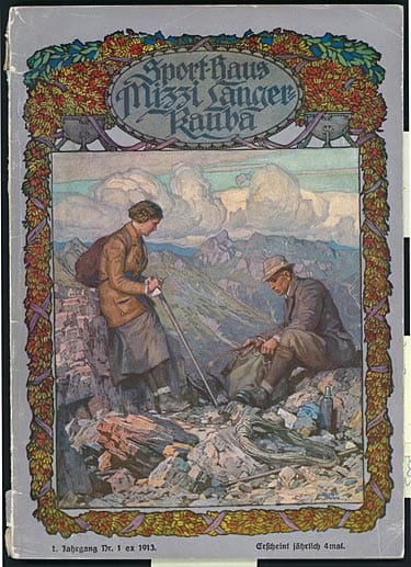 Werbung des Sporthaus Mizzi Langer von 1913.
