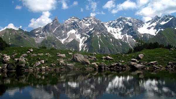 Guggersee in den Allgäuer Alpen.