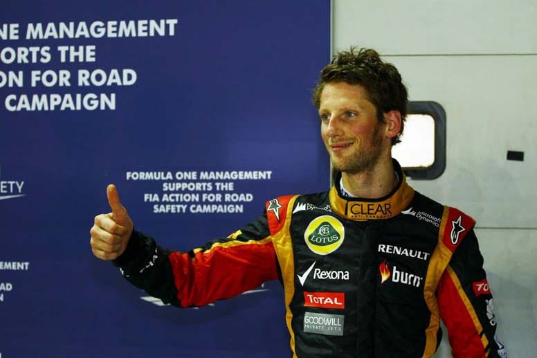 Romain Grosjean zeigt mit Platz drei im Qualifying, was mit dem Lotus möglich ist.