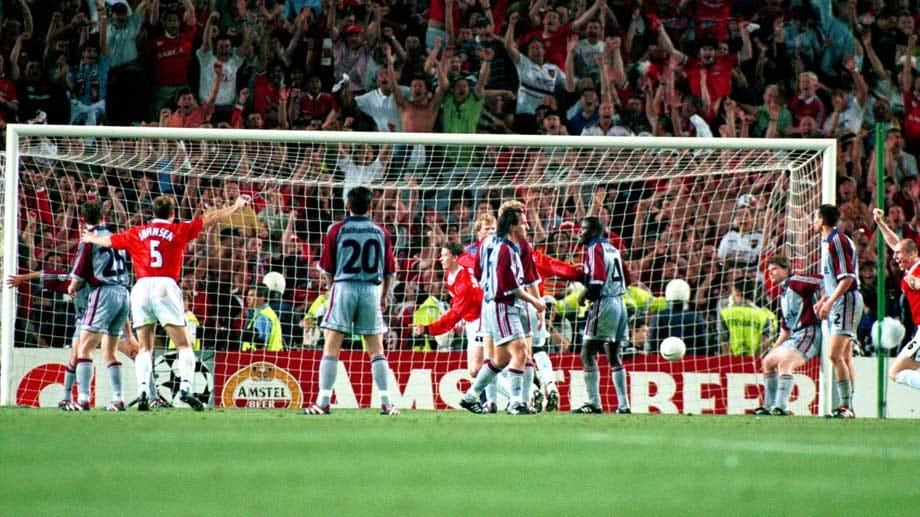 Manchester United siegt im Champions-League-Finale 1999.