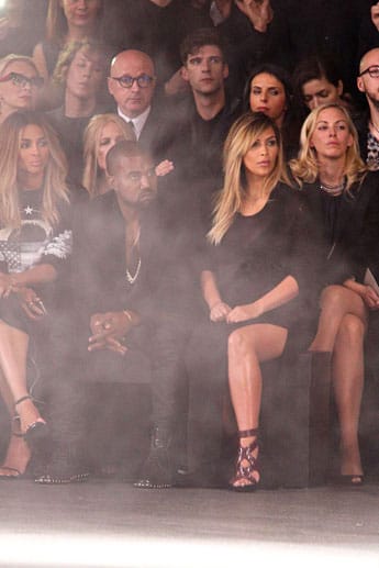 Kim Kardashian und Kanye West bei der Pariser Fashion Week