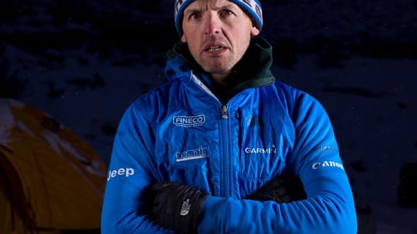 Simone Moro am Nanga Parbat 2012.