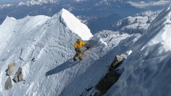 Simone Moro auf dem Makula 2009.