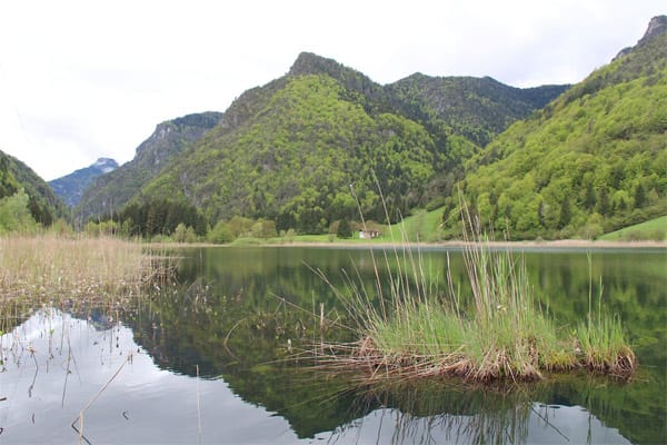 Lago d'Ampola im Ledrotal, Trentino.