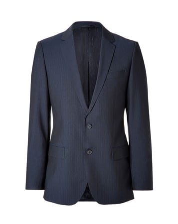 Wie wäre es zum Beispiel mit diesem Anzug aus reiner Schurwolle von Hugo, der jungen Linie von Hugo Boss, für etwa 480 Euro? Den können Sie aufgrund der temperaturregulierenden Wolle das ganze Jahr über tragen.