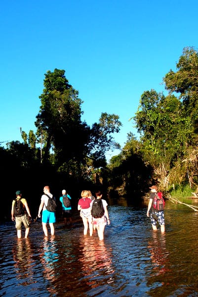 River Walk im Fluss Tully in Queensland.