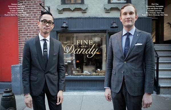 Matt Fox und Enrique Crame III bereiben gemeinsam den Laden "Fine and Dandy" in New York. Für sie spielt das Internet eine große Rolle bei der Verbreitung des Dandytums.