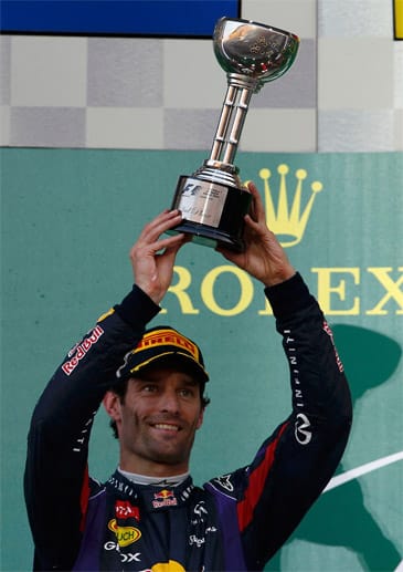 Mark Webber wird Zweiter und macht einen Red-Bull-Doppelsieg perfekt.