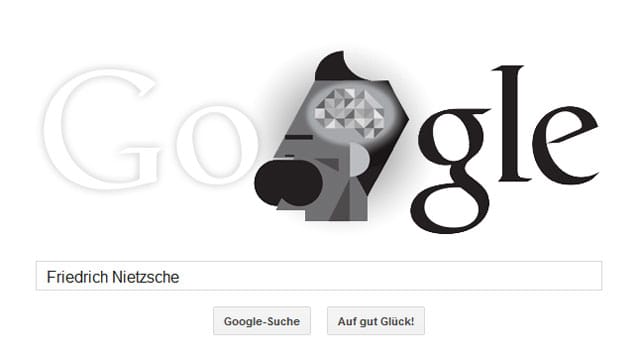 Google Doodle für Friedrich Nietzsche