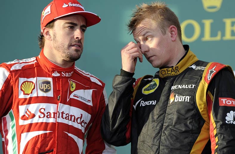 Ferrari: Fernando Alonso ist bis 2015 an die Scuderia gebunden. Felipe Massa muss sein Cockpit für Kimi Räikkönen räumen, der mit dem Spanier eine schlagkräftige Doppelspitze bilden soll.