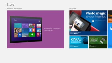 Screenshot des App-Stores von Windows 8