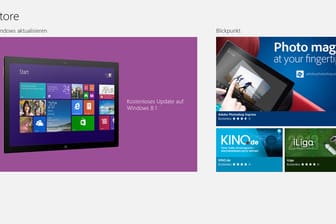 Screenshot des App-Stores von Windows 8