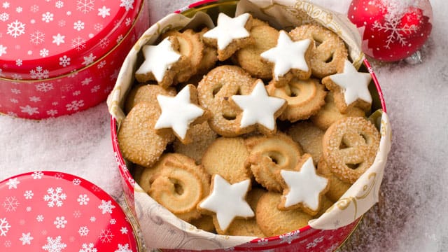 Weihnachtsplätzchen sollten kühl und trocken gelagert werden.