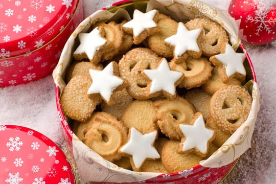 Weihnachtsplätzchen sollten kühl und trocken gelagert werden.