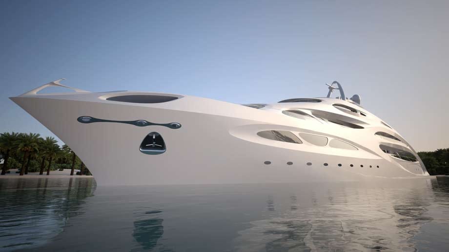 Die deutsche Werft Blohm + Voss hat ein Schiff der Superlative entwerfen lassen. Für 250 Millionen Euro können Käufer das Traumboot "Jazz" erwerben.