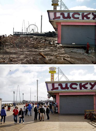USA, New Jersey, Seaside Heights, Hurrikan "Sandy"