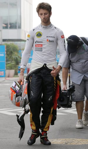 Romain Grosjean hat mindestens Top-Fünf-Potential. Wegen einer nicht aufgegangenen Taktik muss sich der Lotus-Pilot allerdings mit Startplatz 17 begnügen.