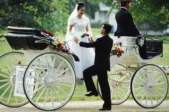Hochzeitskutsche: Romantische Fahrt zum Traualtar
