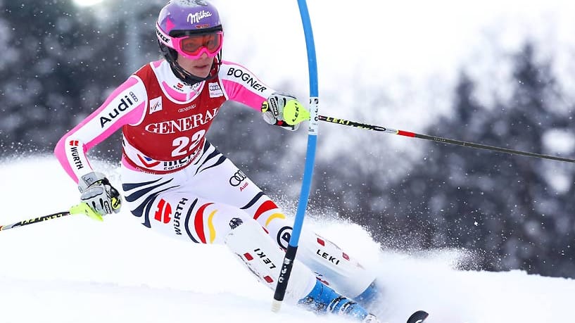 Ihr großes Talent zeigt sich in allen Disziplinen, wie hier beim Slalom, aber auch...