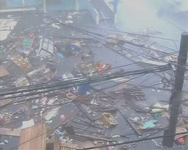 Taifun "Haiyan" trifft auf die Philippinen Taifun "Haiyan" trifft auf die Philippinen