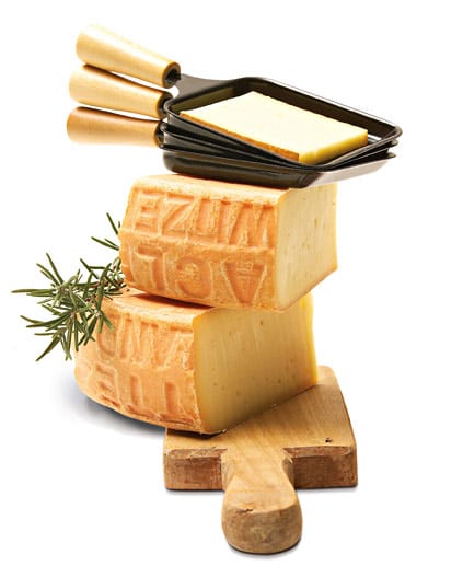 Käse spielt die Hauptrolle beim Raclette