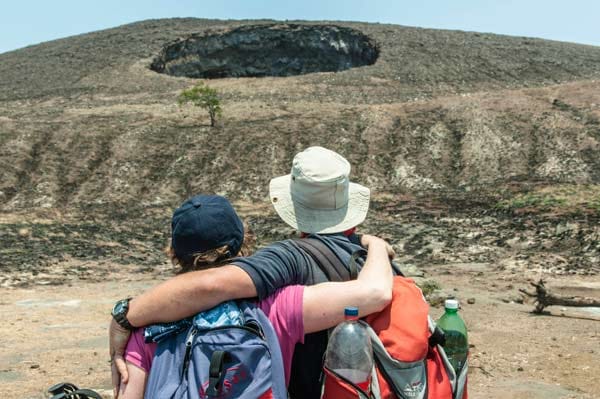 Nicaragua: Blick zum Krater des Vulkans El Hoyo.