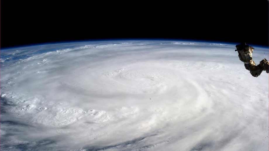 Taifun "Haiyan", Weltraum, ISS