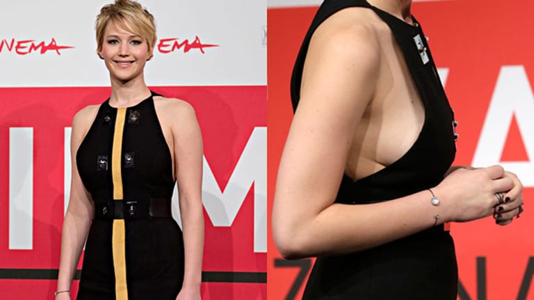 Bei der Premiere von "Catching Fire" in Rom folgte Jennifer Lawrence dem Sideboob-Trend. Sehr verführerisch!